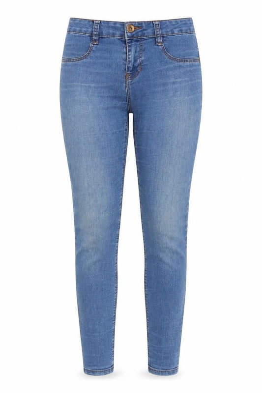 Pull&Bear Womens Blue  Denim Skinny Jeans Size 8 L27 in
