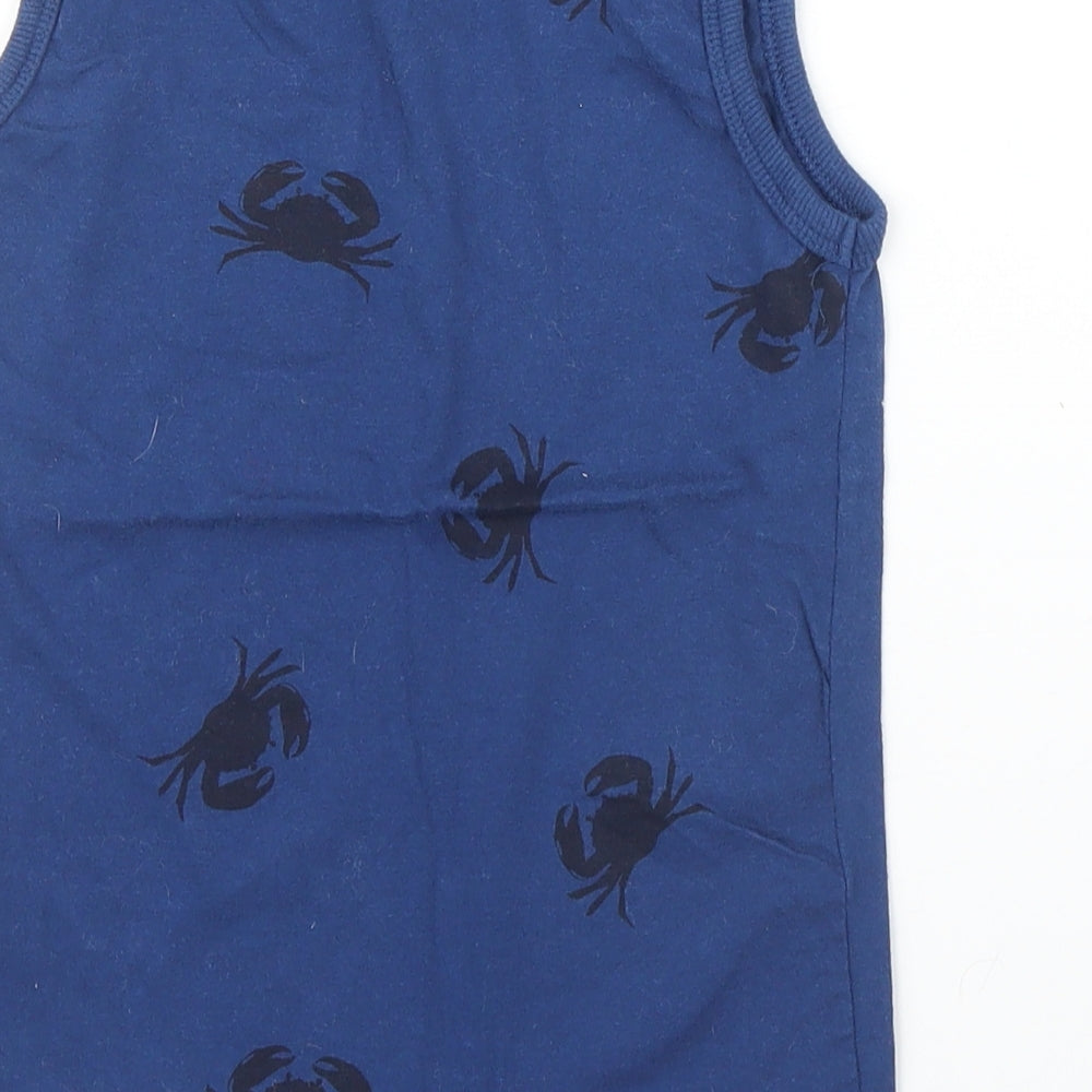 Little Kids Boys Blue   Basic Tank Size 5-6 Years