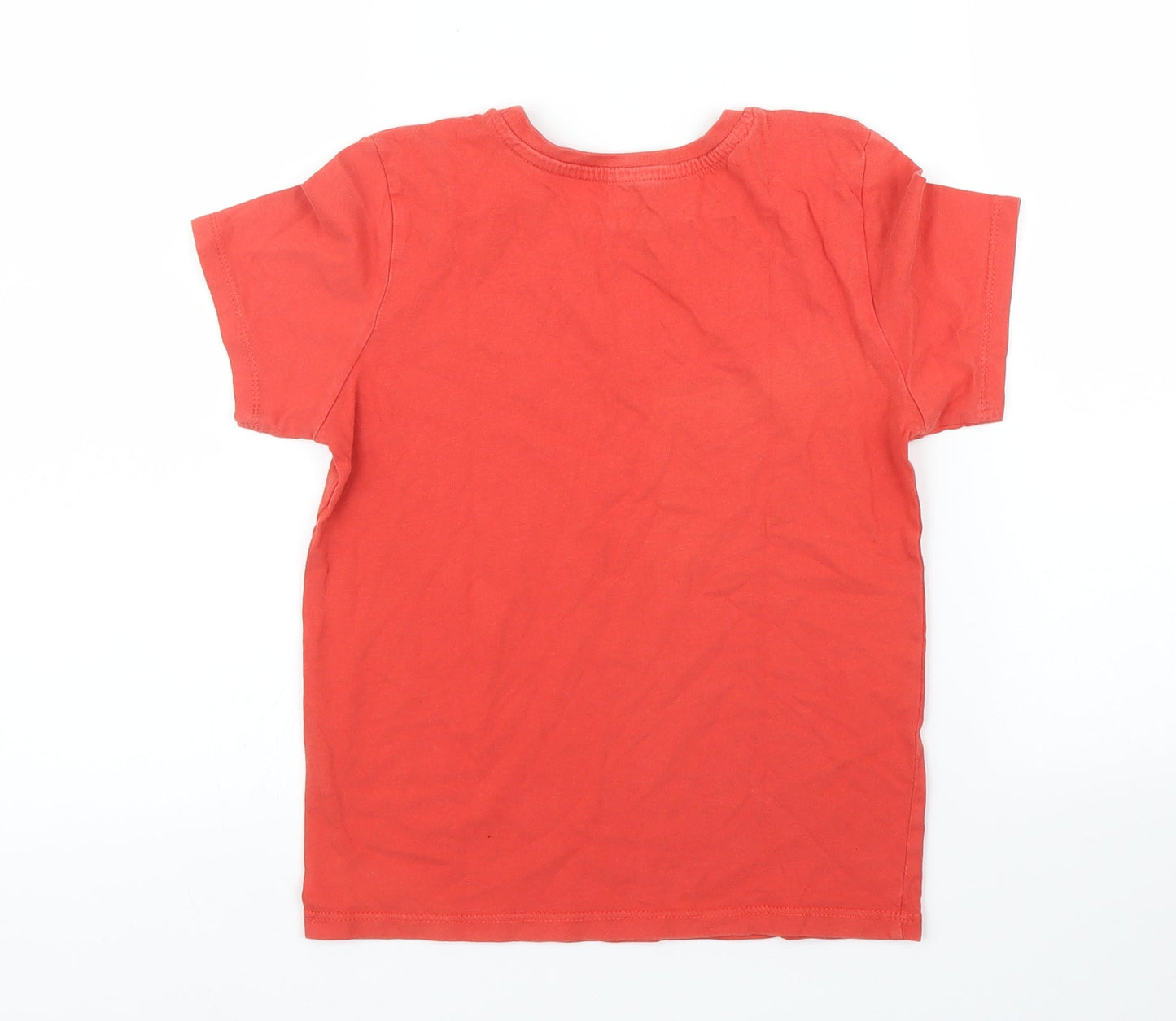 Primark Boys Red   Basic T-Shirt Size 7 Years