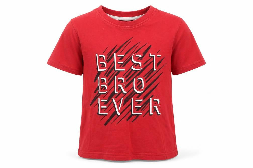 Primark Boys Red   Basic T-Shirt Size 5 Years