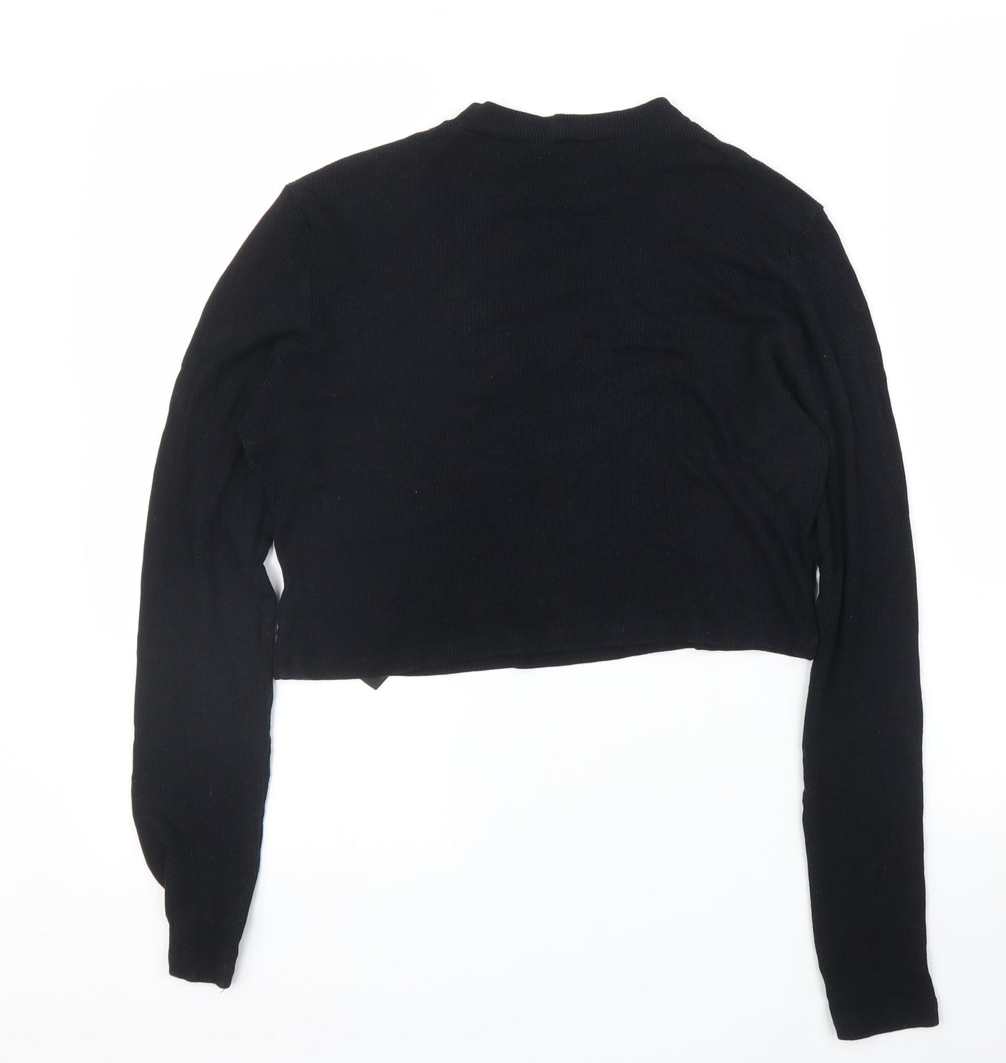 ASOS Womens Black   Cropped Blouse Size 16