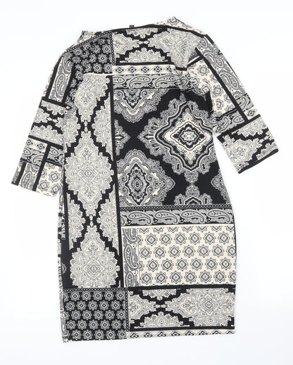 Womens Beige Paisley  A-Line  Size 14