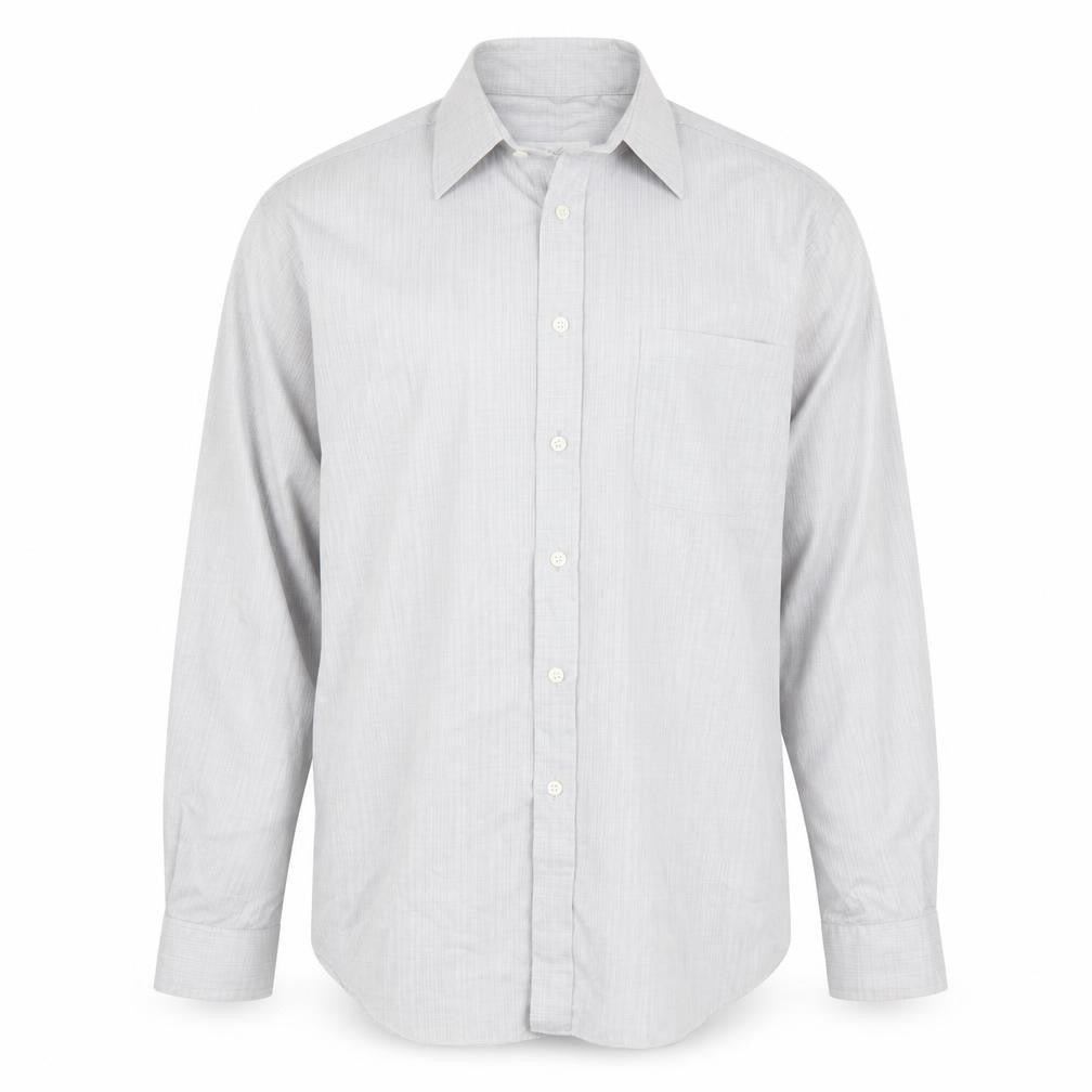 St Michael Mens Grey    Button-Up Size 15.5
