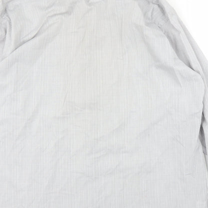 St Michael Mens Grey Button-Up Size 15.5