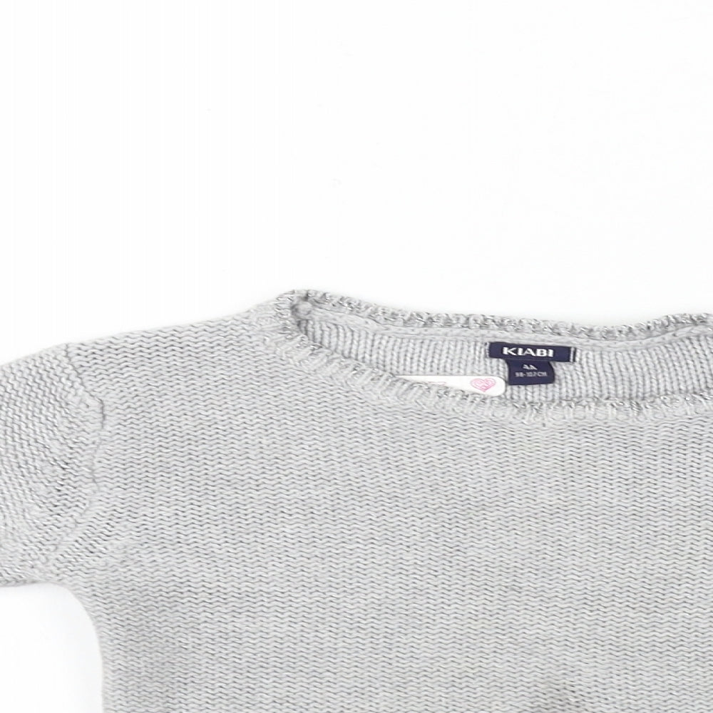 Kiabi Girls Grey   Pullover Jumper Size 4 Years