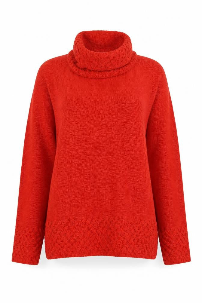 Oscar b Womens Red   Pullover Jumper Size L