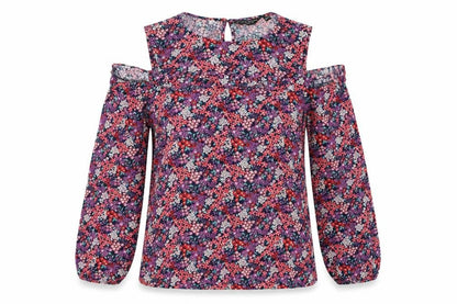 Dorothy Perkins  Womens Pink Floral  Basic Blouse Size 10