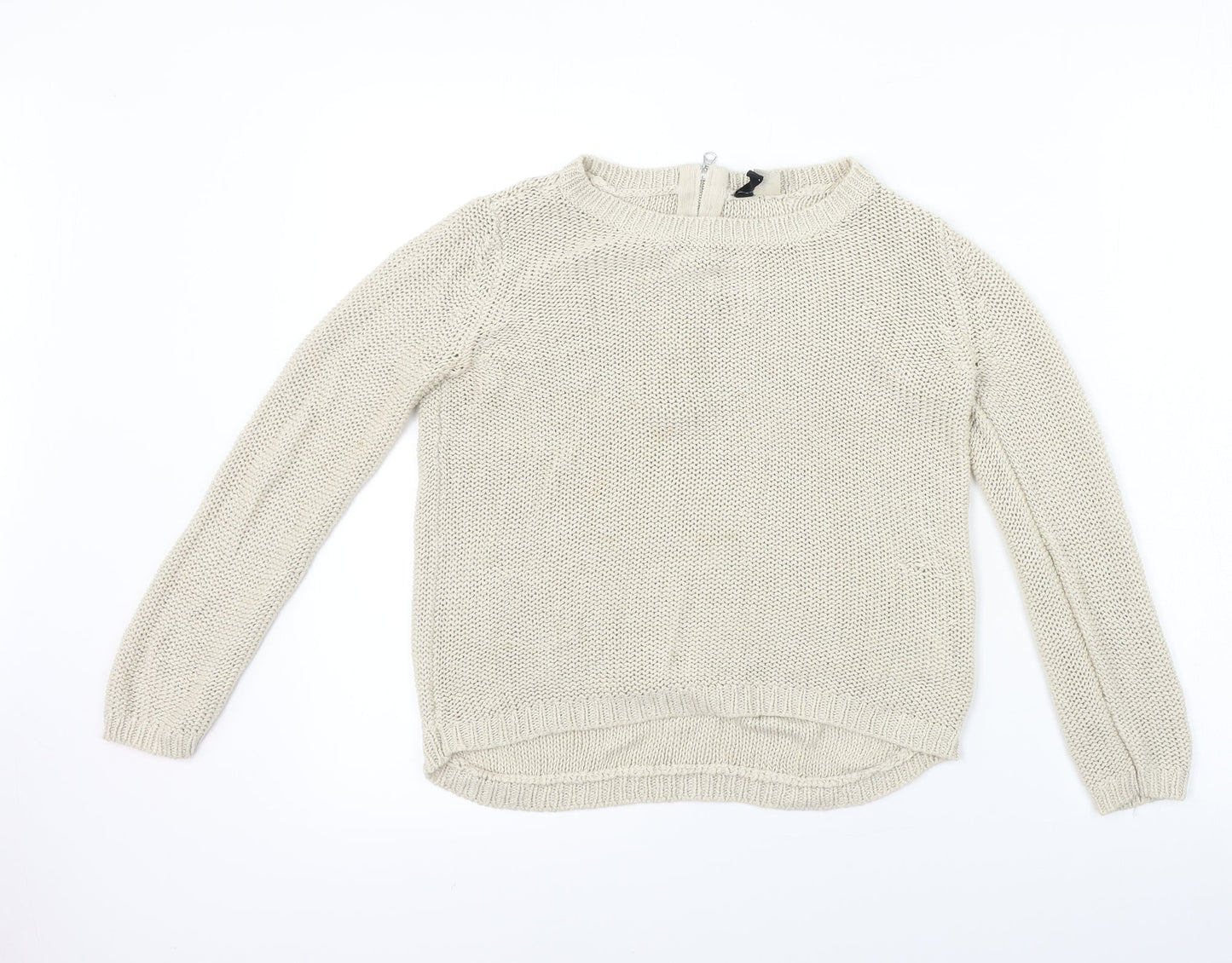 H&M  Womens Beige   Pullover Jumper Size XS
