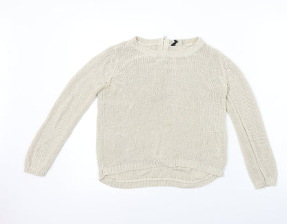 H&M  Womens Beige   Pullover Jumper Size XS