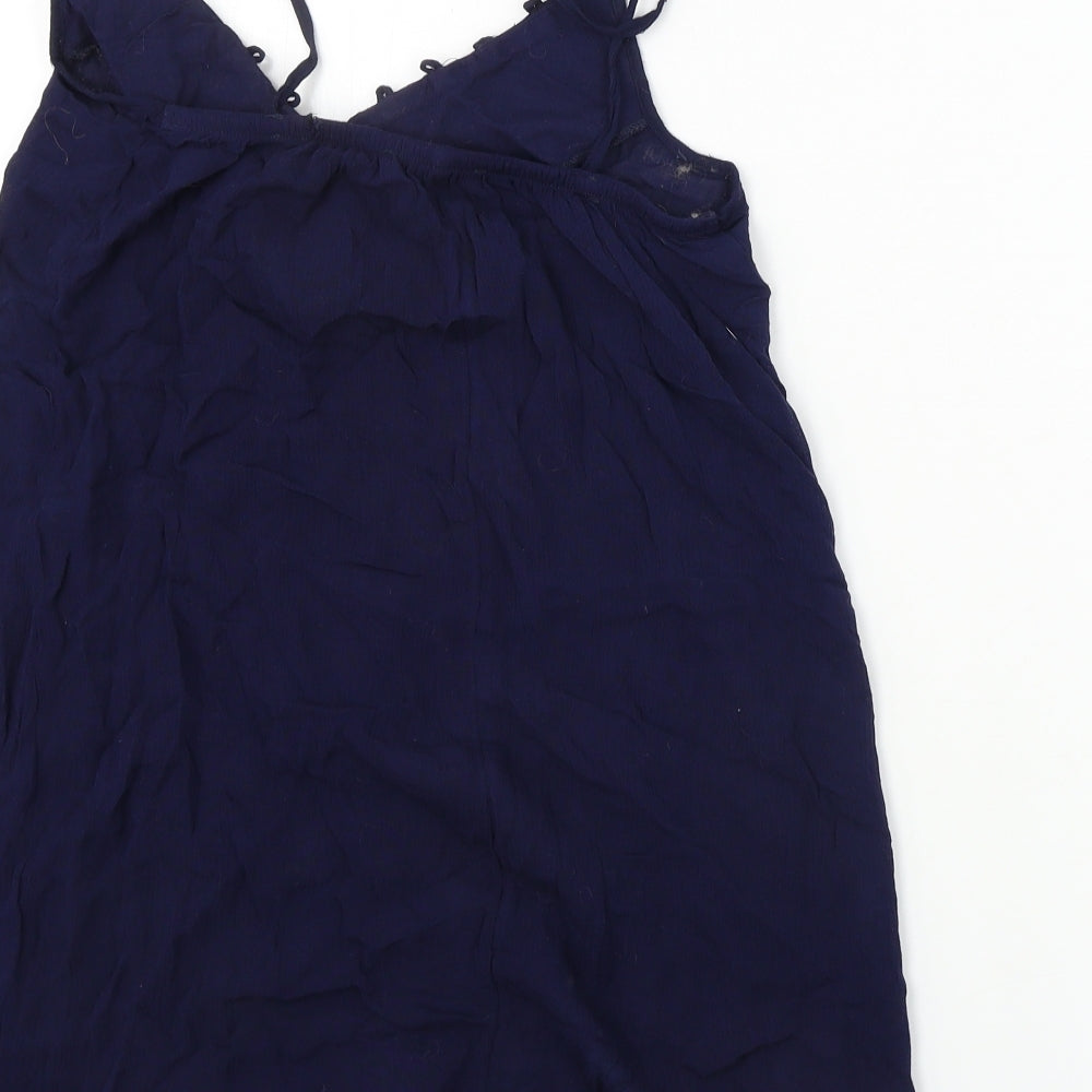 George  Womens Blue Paisley  Basic Tank Size 8