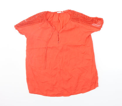 Gap Girls Orange   Basic Blouse Size 2XS