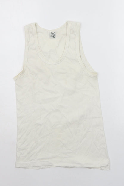 Rider Womens White   Basic Tank Size M
