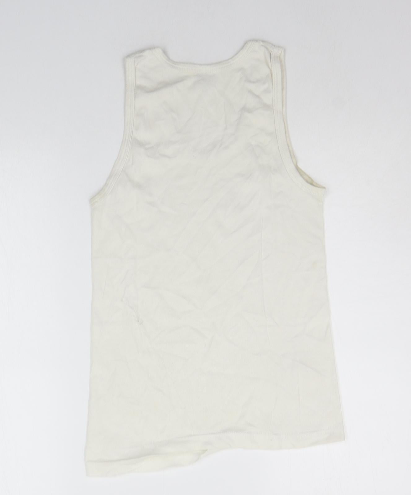 Rider Womens White   Basic Tank Size M