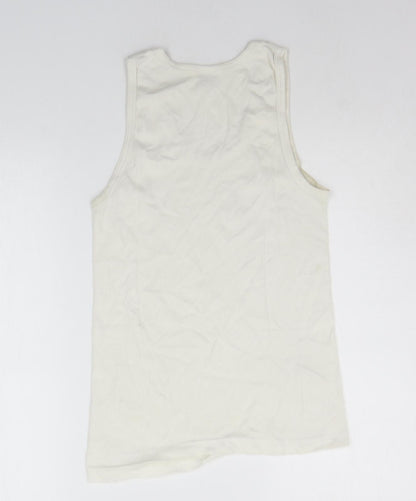 Rider Womens White   Basic Tank Size M