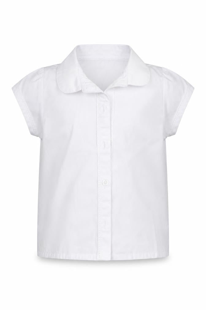 George Girls White   Basic Button-Up Size 4-5 Years