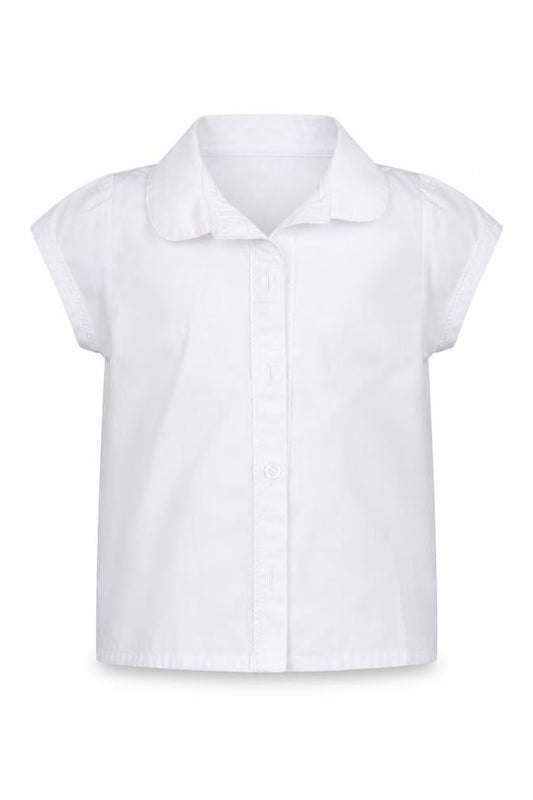 George Girls White   Basic Button-Up Size 4-5 Years