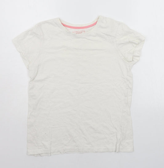Young Dimension Girls White   Basic T-Shirt Size 12-13 Years