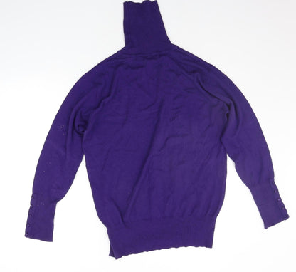 Preloved FIRST AVENUE  Womens Purple   Pullover Jumper Size XL - Back