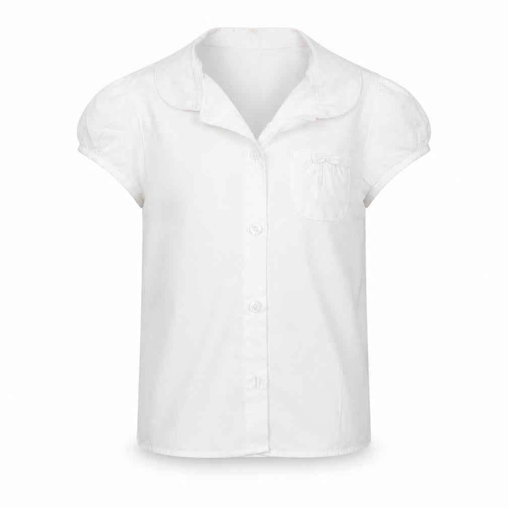 George Girls White   Basic Button-Up Size 4-5 Years