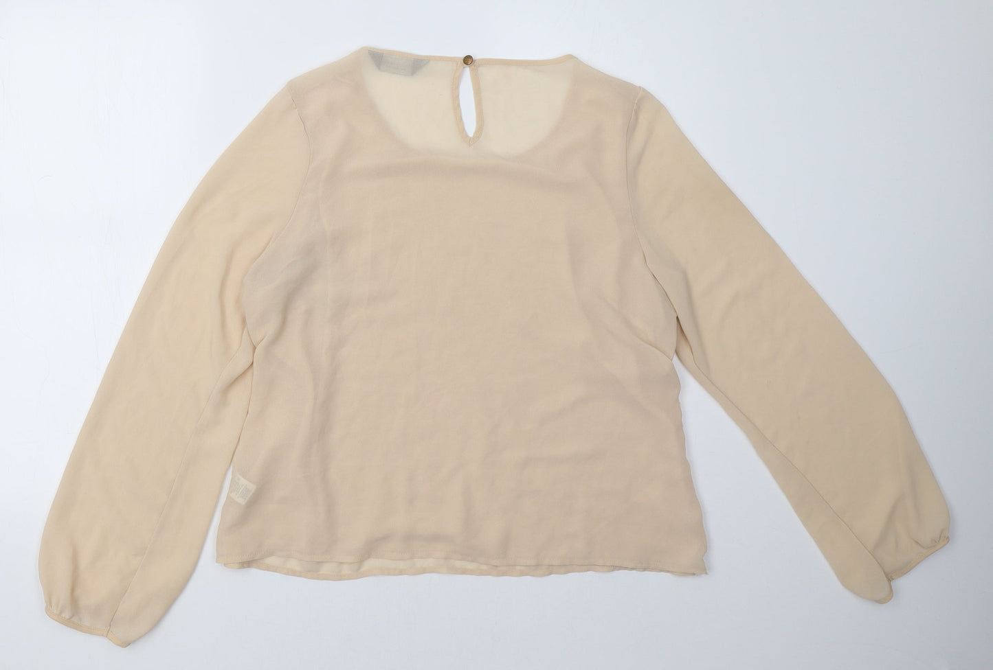 Dorothy Perkins Womens Beige   Basic Blouse Size 16