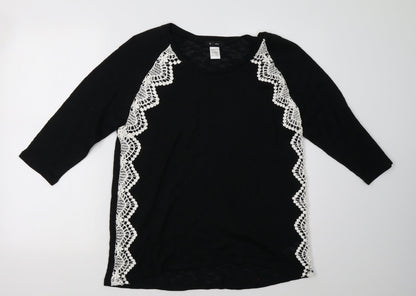 La Redoute Womens Black   Pullover Sweatshirt Size 16