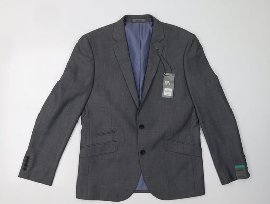 Cedar Wood State Mens Grey   Jacket Blazer Size 40