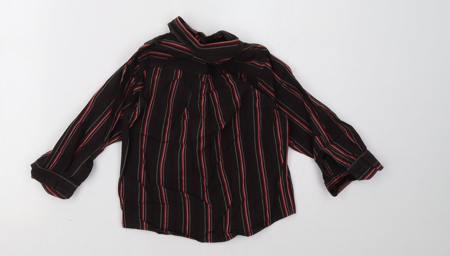 Adams Boys Red Striped  Basic Button-Up Size 2-3 Years