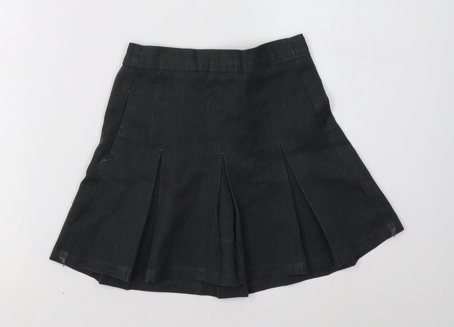 Marks and Spencer Girls Grey   A-Line Skirt Size 4 Years - School Wear