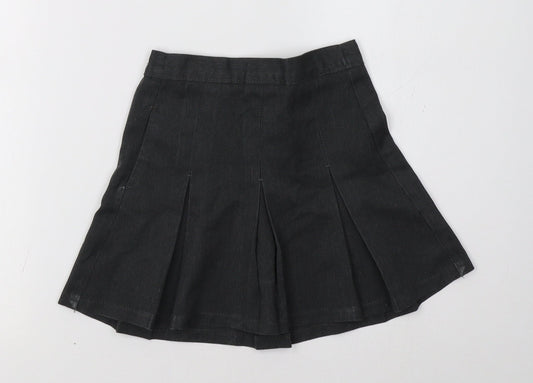 Marks and Spencer Girls Grey   A-Line Skirt Size 4 Years - School Wear