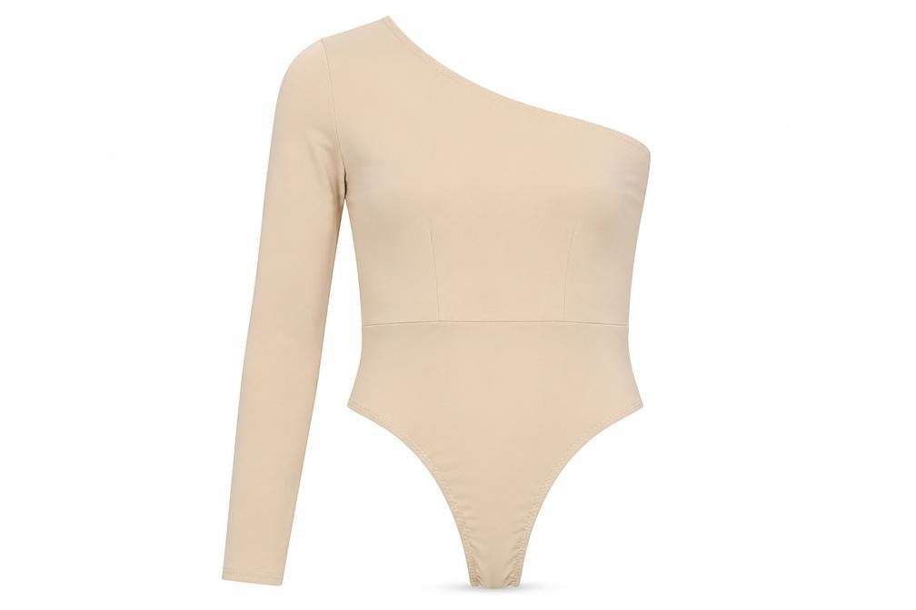 In the Style Womens Beige   Bodysuit One-Piece Size 8