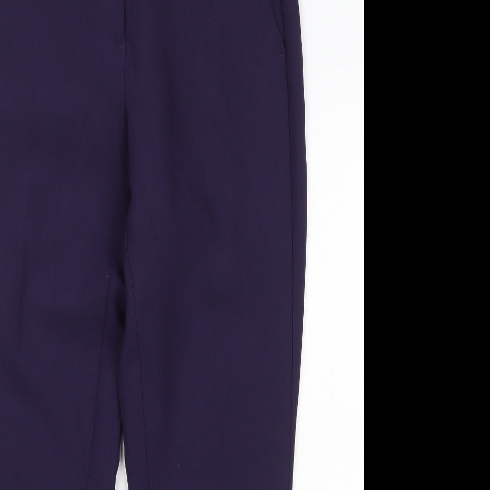 Marks and Spencer Womens Purple   Trousers  Size 12 L25 in