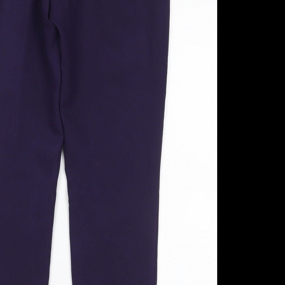 Marks and Spencer Womens Purple   Trousers  Size 12 L25 in