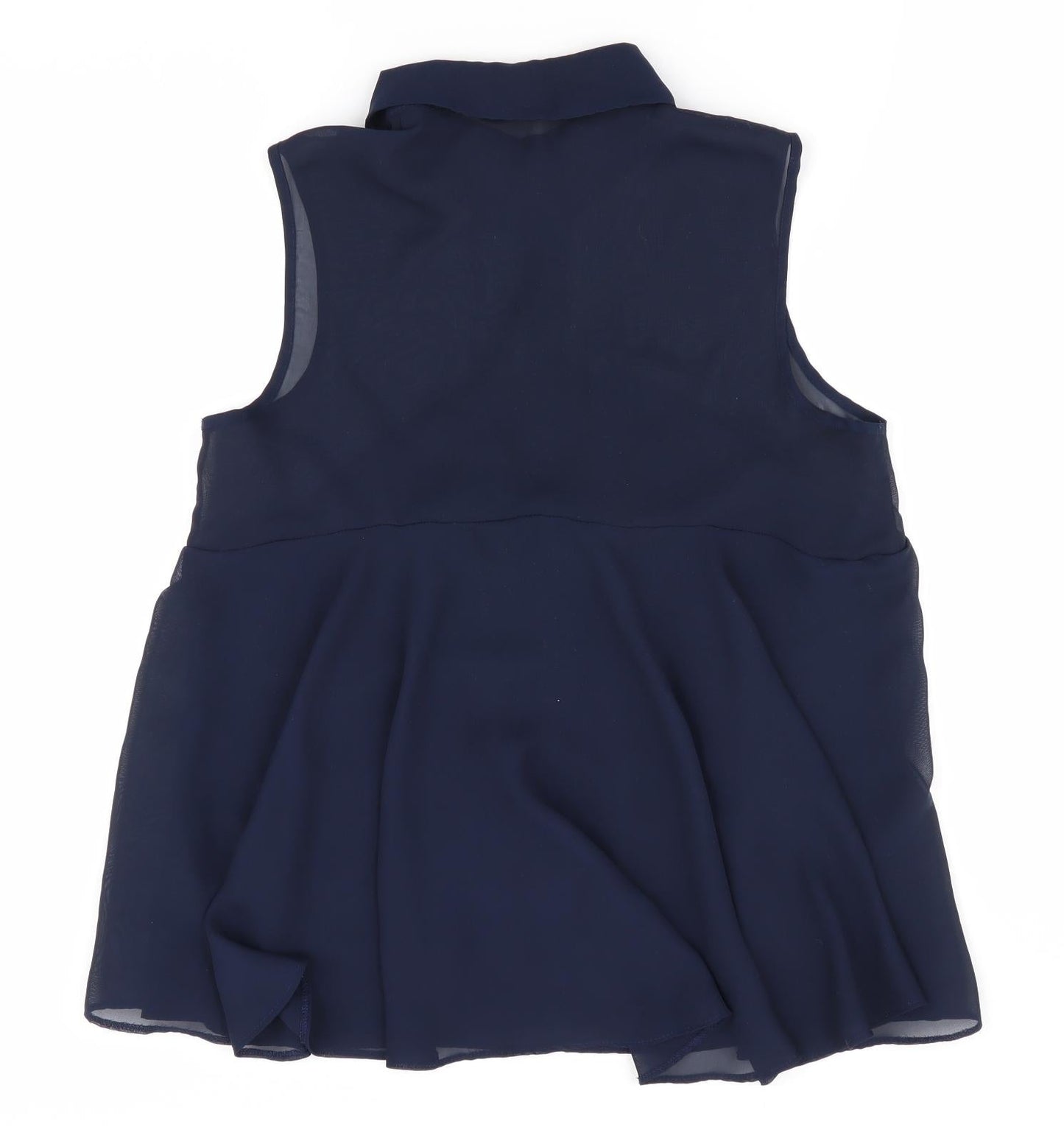 Atmosphere Womens Blue   Basic Button-Up Size 10  - Layered