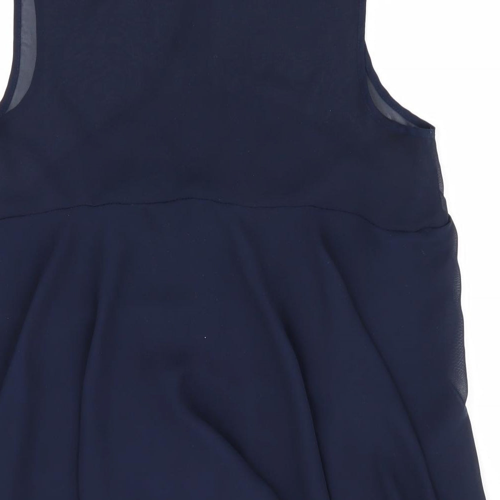 Atmosphere Womens Blue   Basic Button-Up Size 10  - Layered