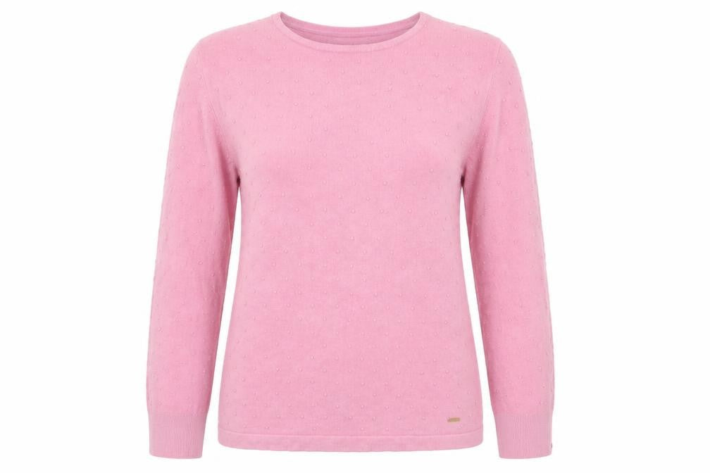Hampton Republic Womens Pink Polka Dot  Pullover Jumper Size S