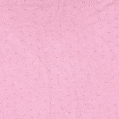 Hampton Republic Womens Pink Polka Dot  Pullover Jumper Size S