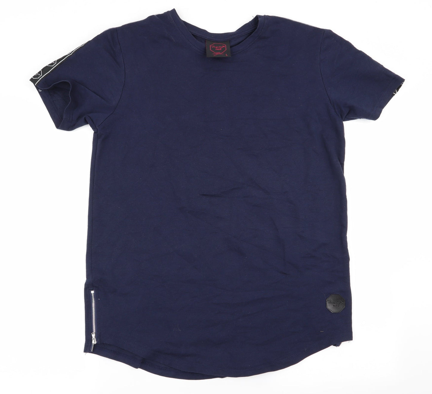 Project Paris Mens Blue    T-Shirt Size L