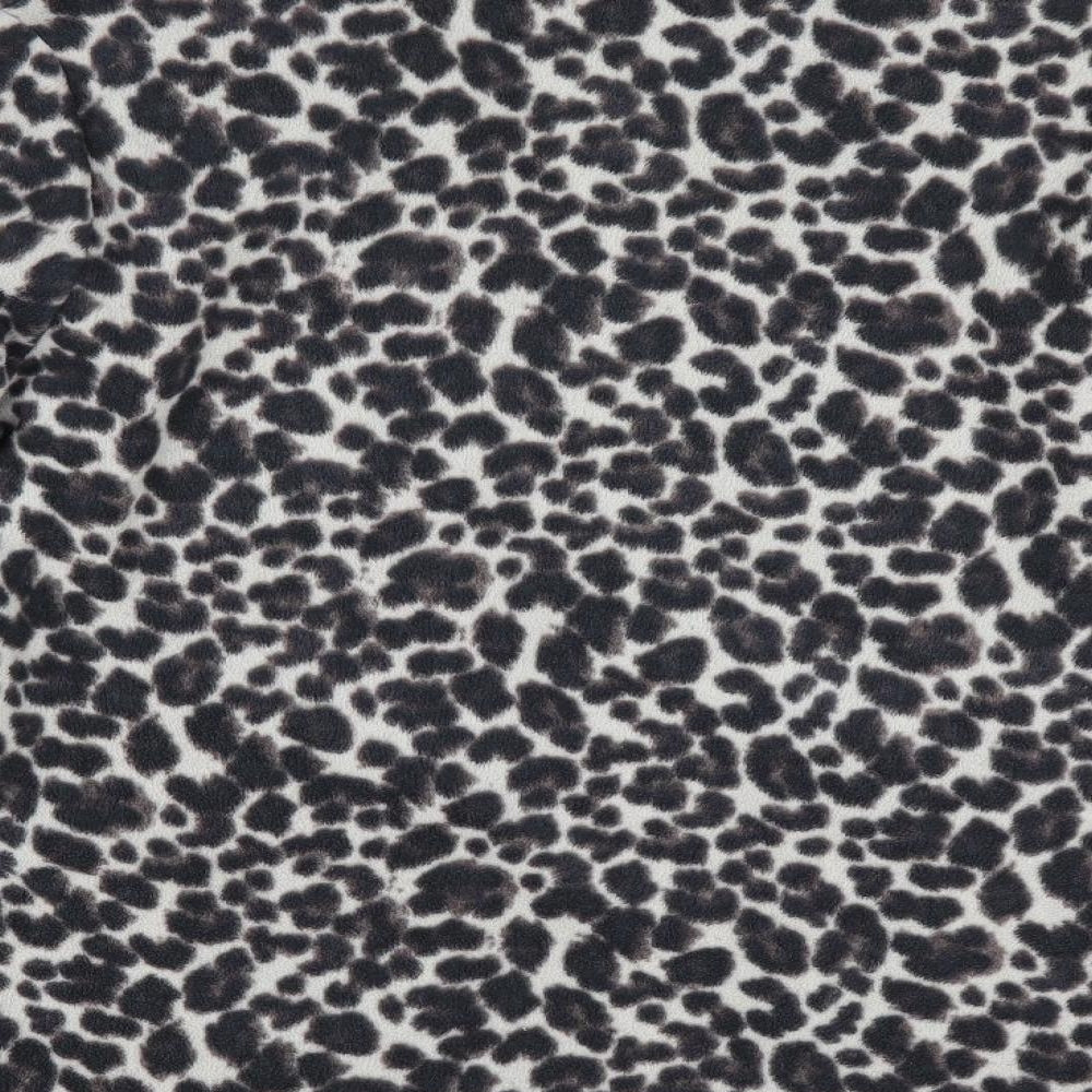 Active Womens Brown Animal Print  Jacket Coat   - Fleece Jacket