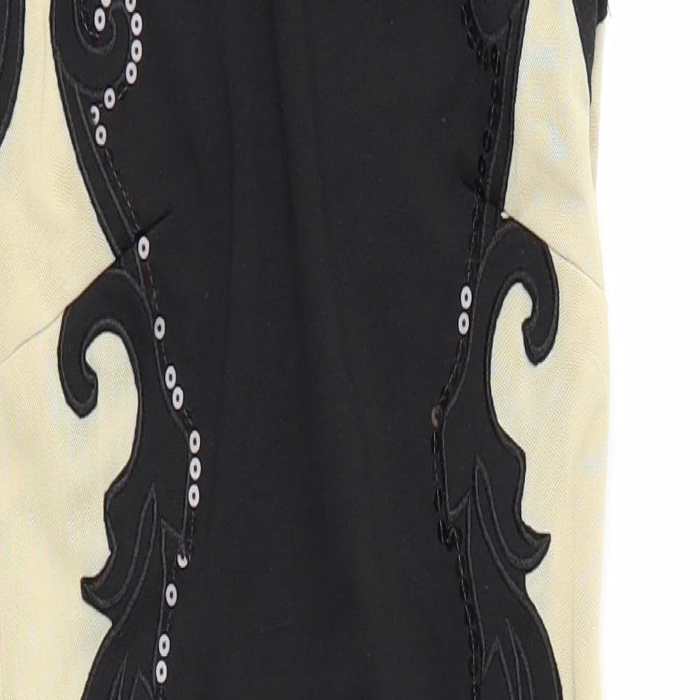 Evita Gold Womens Multicoloured   Bodycon  Size 6
