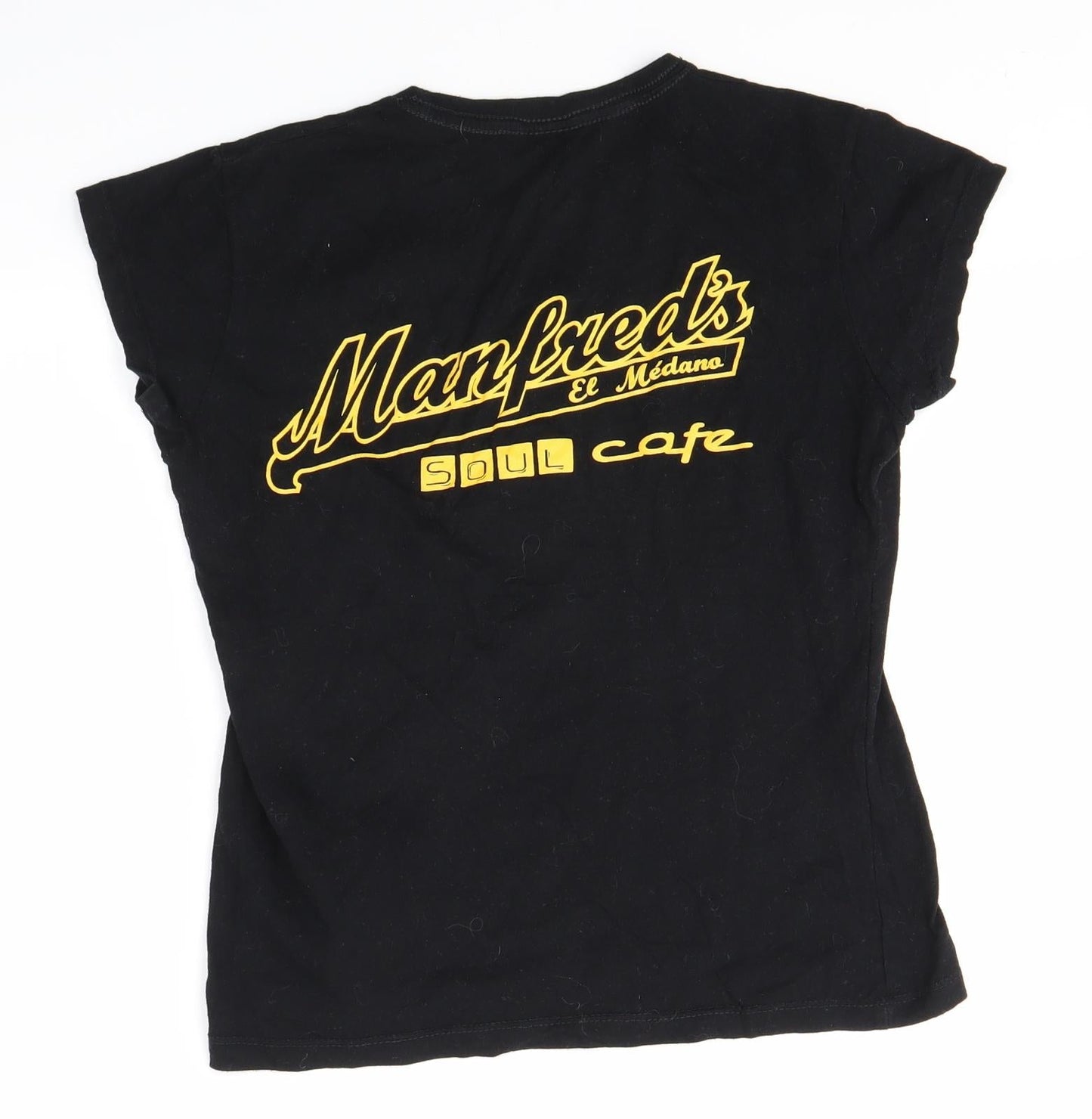 JHK Womens Black   Basic T-Shirt Size M  - MANFRED'S SOUL CAFE