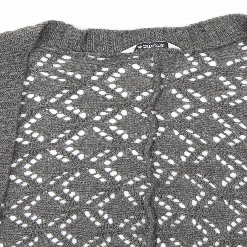 Editions Womens Grey   Cardigan Jumper Size L