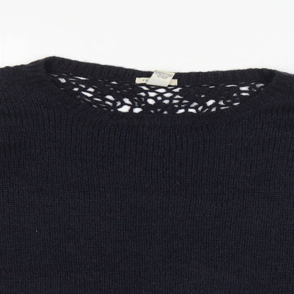 Preloved FOREVER 21 Womens Blue   Pullover Jumper Size M - Detail