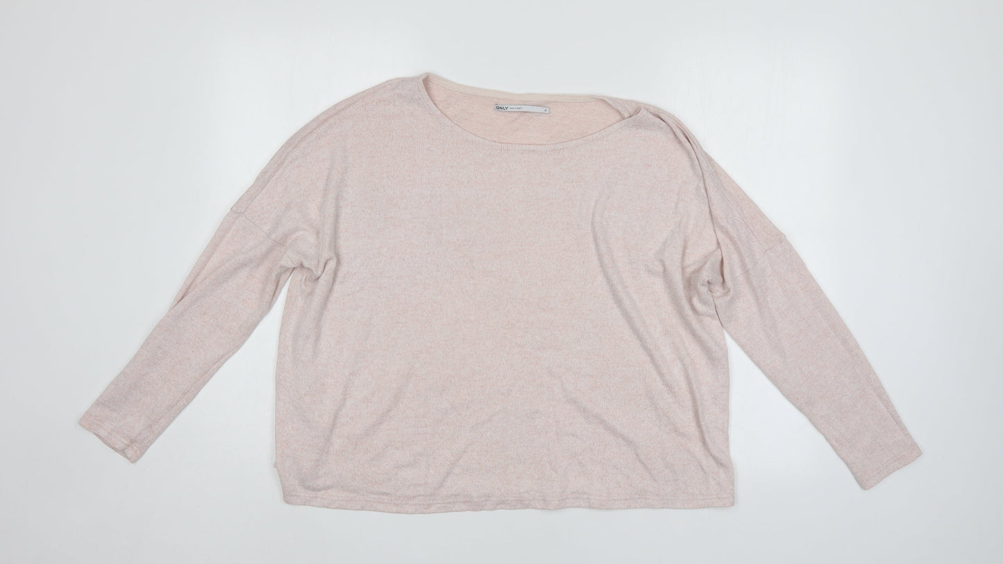 Only Our Story Womens Pink   Pullover Jumper Size M