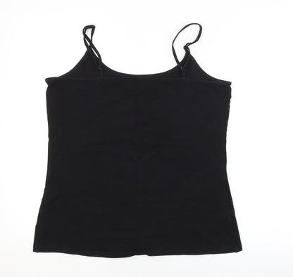 Preloved Papaya Womens Black   Basic Tank Size 18 - Back