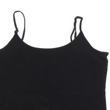 Preloved Papaya Womens Black   Basic Tank Size 18 - Detail