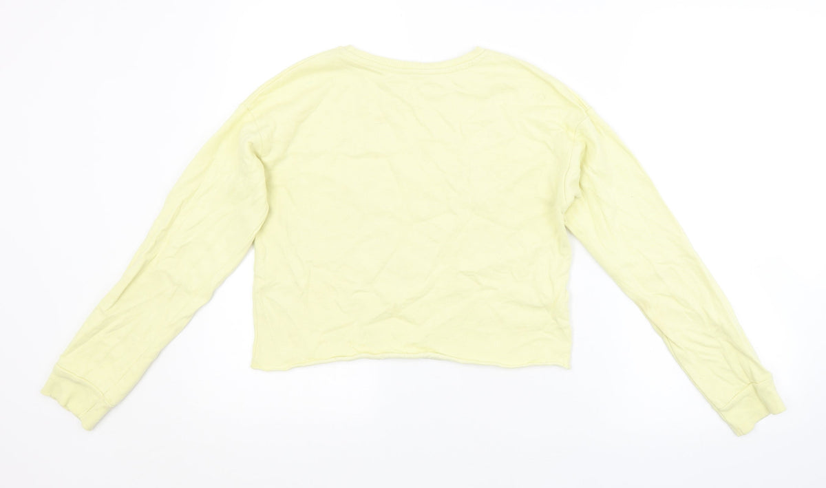 Candy Couture Girls Yellow   Pullover Sweatshirt Size 13 Years