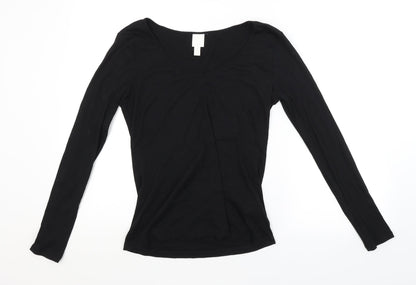 Preloved H&M Womens Black   Basic Blouse Size L - Front
