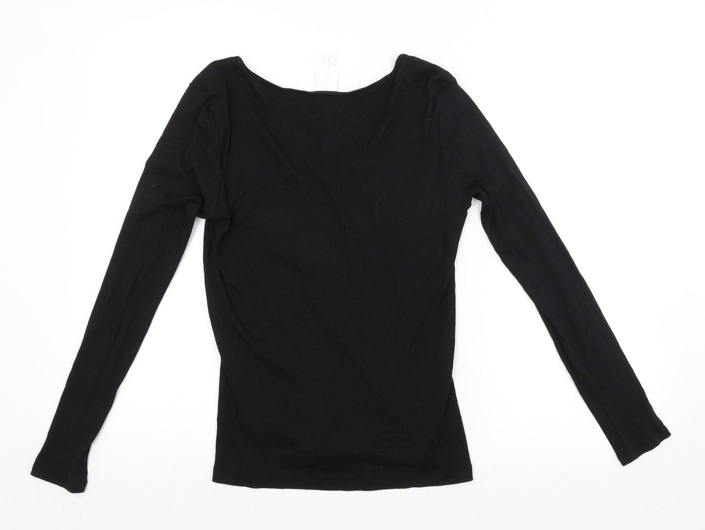 H&M Womens Black   Basic Blouse Size L