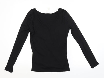 Preloved H&M Womens Black   Basic Blouse Size L - Back