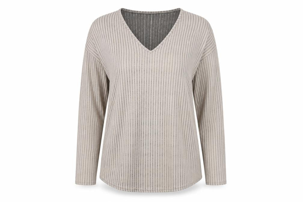 Missguided Womens Beige Striped  Basic Blouse Size 12  - MATERNITY